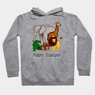 Zookeeper Shirt Gift Giraffe Lion Gifts Zoology Zoo Safari Animal Lover Design Hoodie